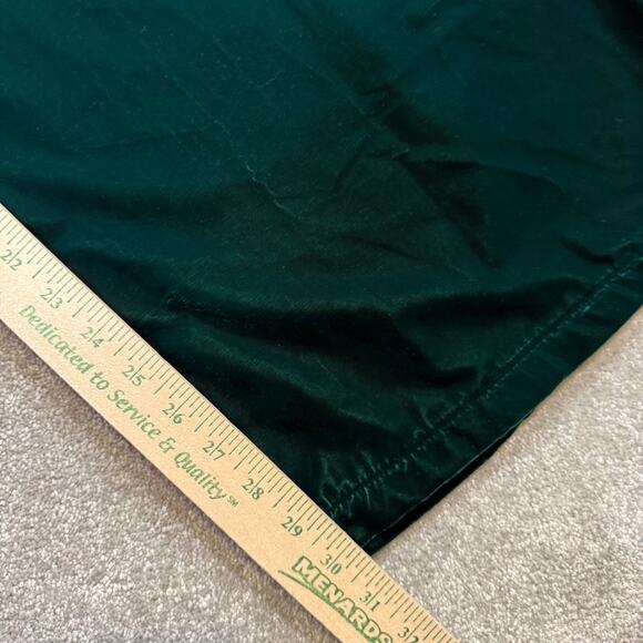 Gibson Latimer NWT Velvet Trousers Emerald Green High Rise Wide Leg 16 Holidays - Picture 14 of 16